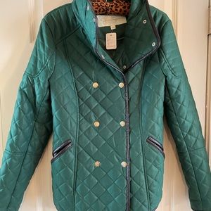 green jessica simpson quilted jacket
